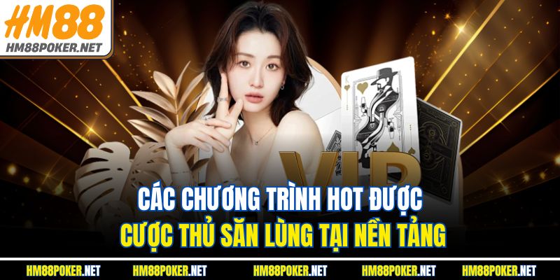 Các chương trình hot được cược thủ săn lùng tại nền tảng